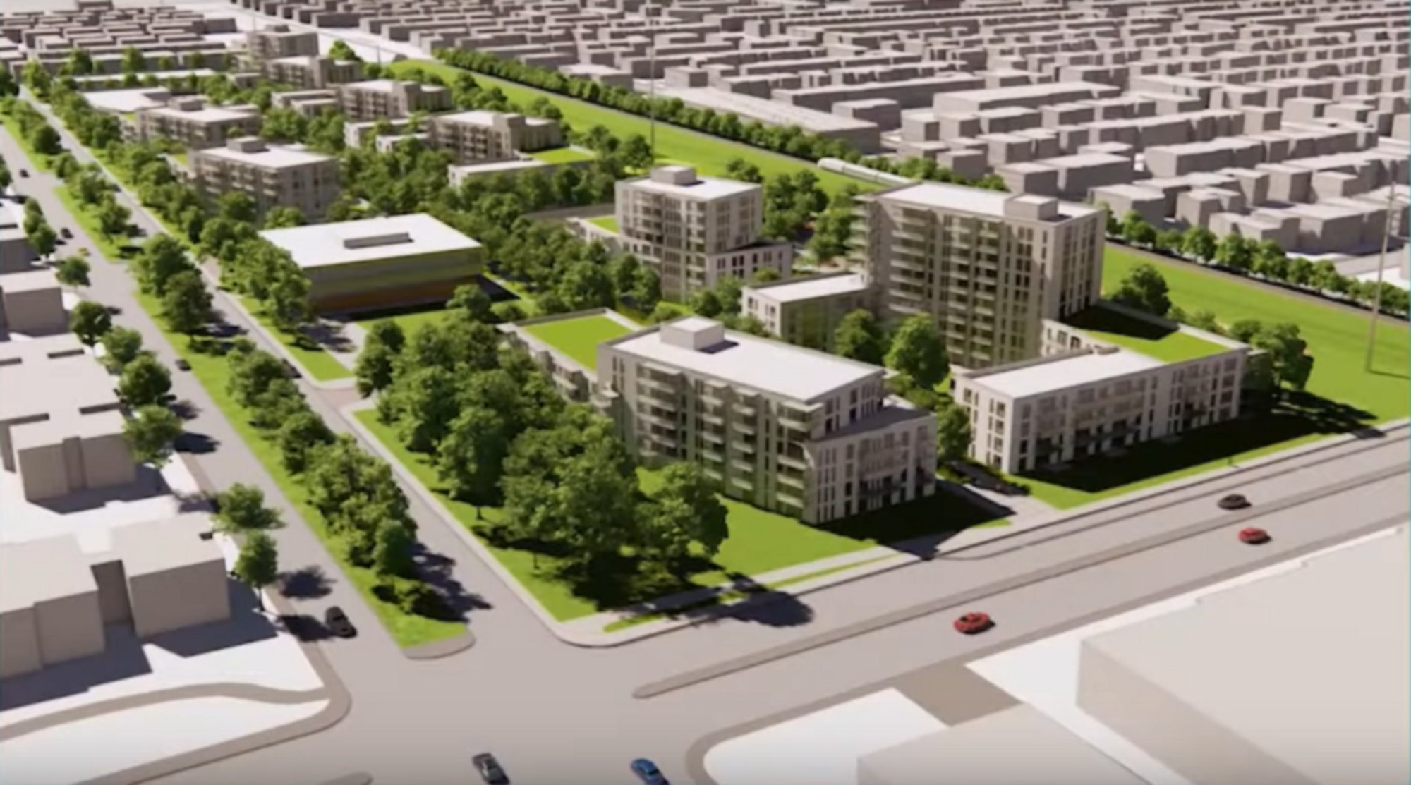 Apparence imaginée initialement pour l'écoquartier Louvain Est.