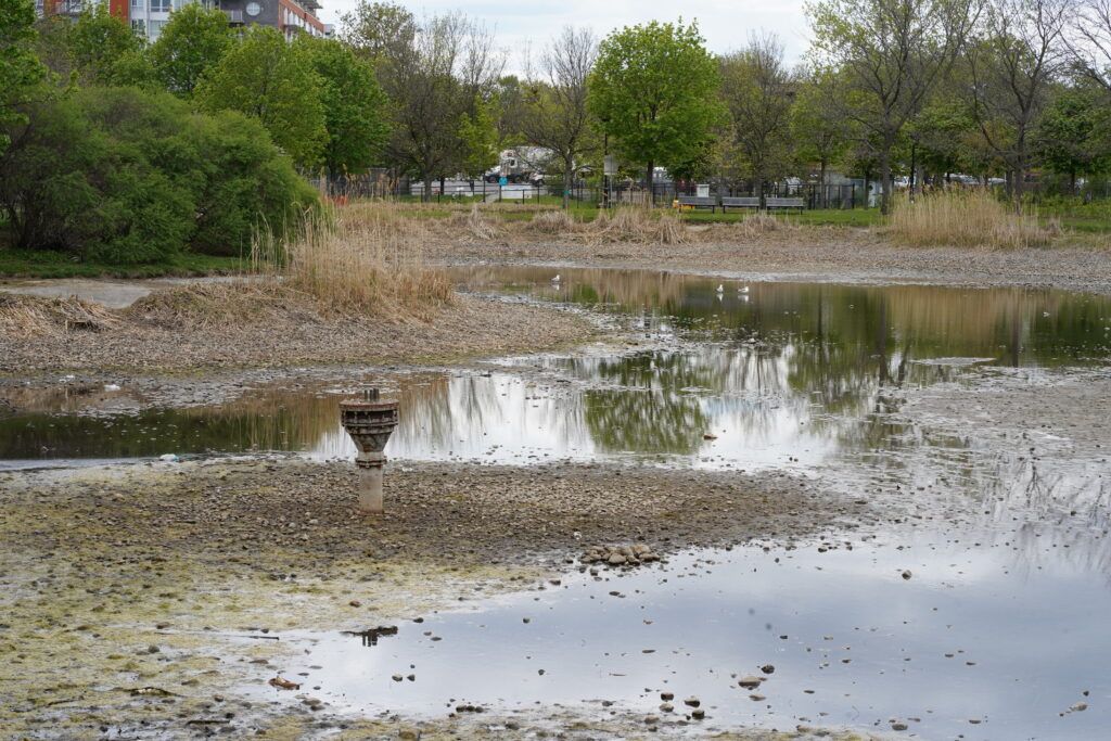 Plusieurs usagers ont hâte de voir jaillir le jet d'eau de l'emblématique fontaine du parc Ahuntsic.