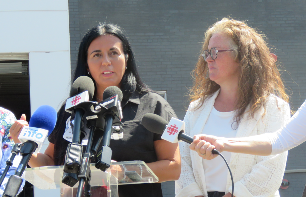 Soyaya Matinez et Maude Théroux-Séguin piste cyclable