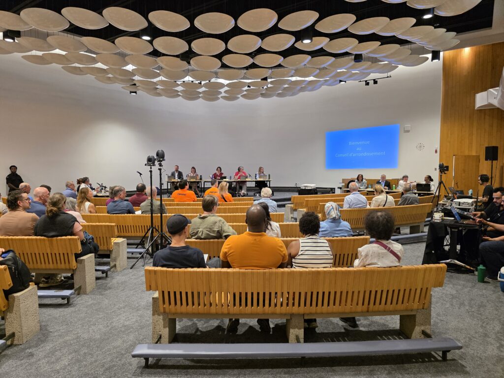 Le conseil d'arrondissement d'Ahuntsic-Cartierville