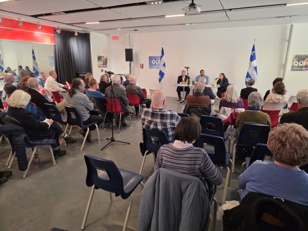 Conférence politique d'immigration du Parti québécois Collège Ahuntsic. 