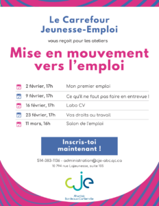 CJE activités emploi
