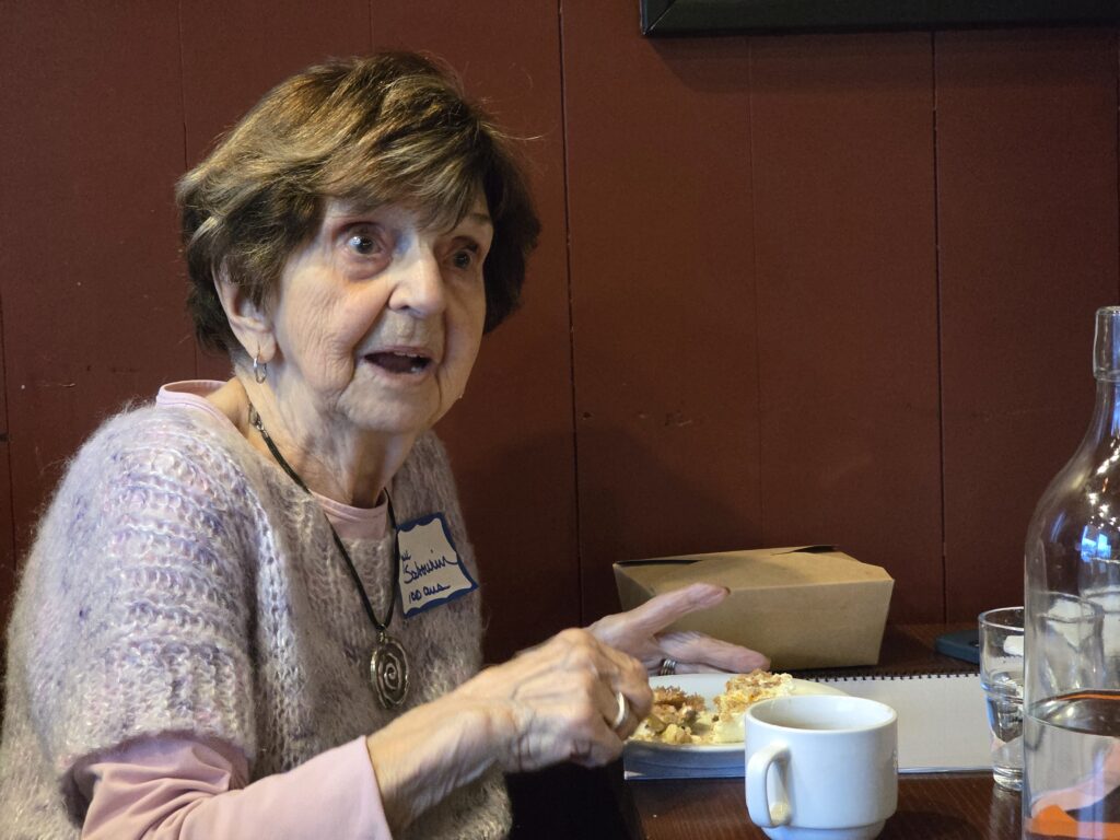 Aline Sabourin, bénéficiaire de la Popote roulante Ahuntsic fêtera bientôt ses 101 ans.