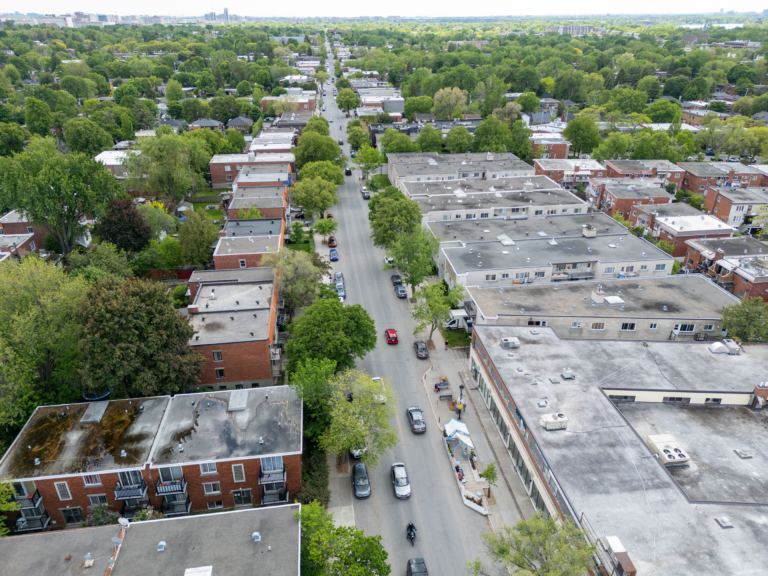 Vue aérienne de la Promenade Fleury