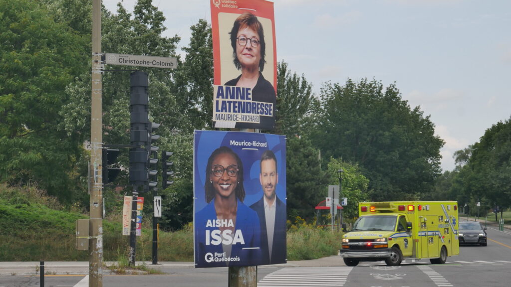 affiches élections PQ et QS