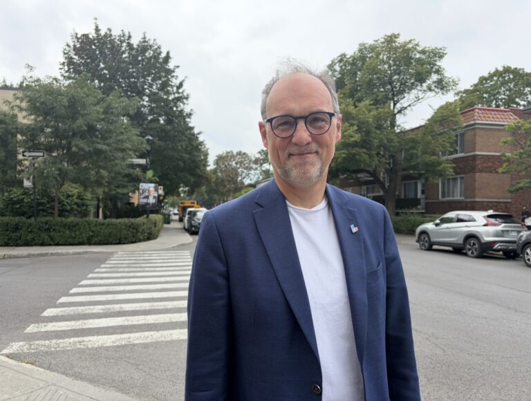 André Albert Morin sur la Promenade Fleury. Photo : Pamela Nassour / JDV