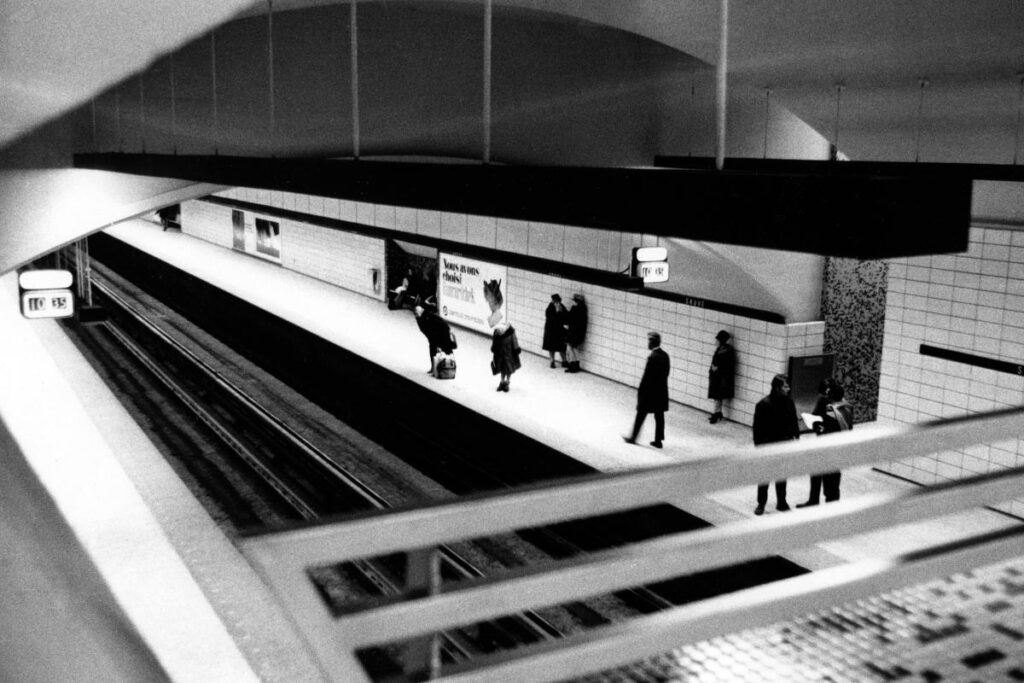 Photo d'archive de la station Sauvé. Crédits photos : Archives STM