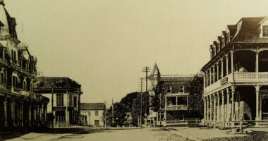 Montréal 1900. Rue Lajeunesse, (chemin du Grand Sault), et boul. Gouin.